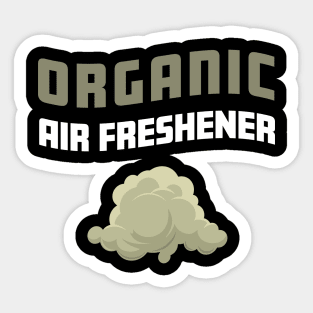 Organic Air Freshener Funny Farting Gag Sticker